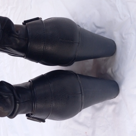 Rue 21 ETC Women's Black Mid Calf Boots Size S 6/7 - Picture 5 of 12